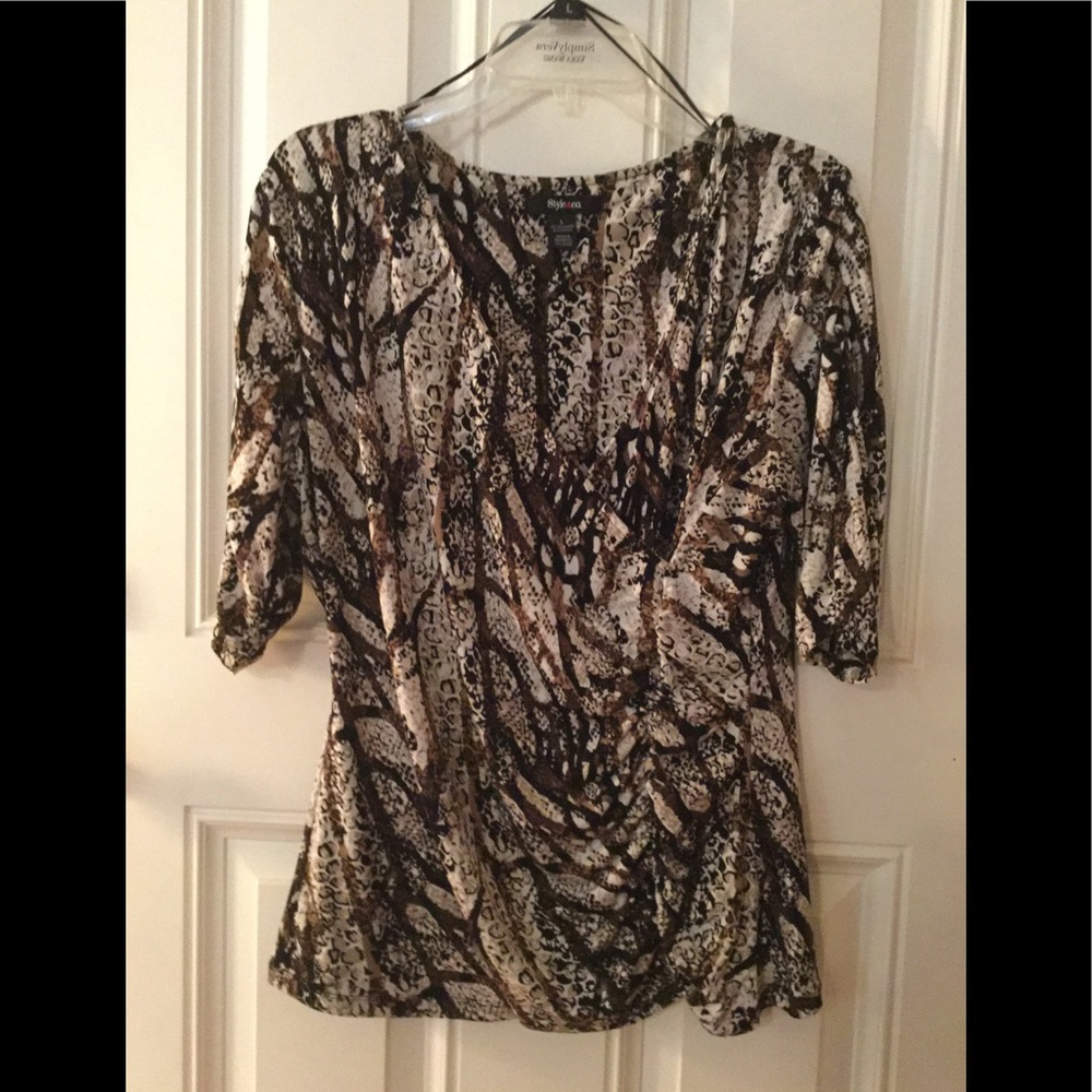 Style & Co multi color top.